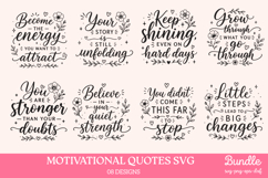 Motivational Quotes SVG PNG Product Image 1