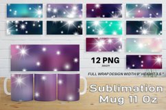 12 Variations Mug Wrap Sublimation Design glitter gradient Product Image 1