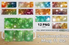 12 Variations Mug Wrap Sublimation Design bokeh light Product Image 1