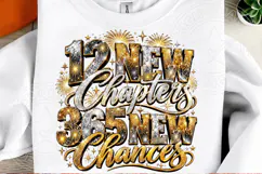 12 New Chapters 365 New Chances 2027 PNG | Inspirational Bla Product Image 2