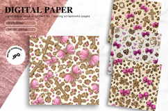 Bow Ribbon Background Bow Digital Paper Pattern Wallpaper_12 Product Image 1