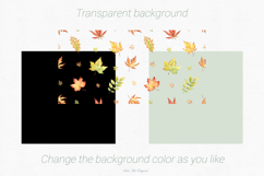Fall leaves digital paper Autumn background Thanksgiving day Product Image 6