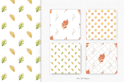 Fall leaves digital paper Autumn background Thanksgiving day Product Image 3