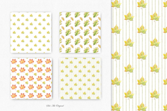 Fall leaves digital paper Autumn background Thanksgiving day Product Image 4
