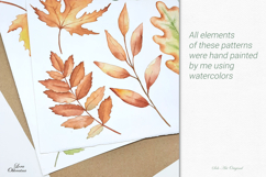 Fall maple leaves digital paper Autumn background Product Image 7