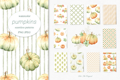 Fall Pumpkins digital paper background Halloween design Product Image 1