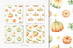 Fall Pumpkins digital paper background Halloween design Product Image 3