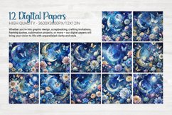 Whimsical Night 12 Digital Papers Product Image 6