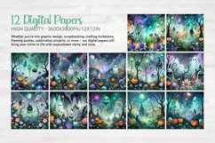 Whimsical Halloween 12 Digital Papers Product Image 6
