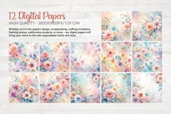 Ethereal Flowers 12 Digital Papers Product Image 6
