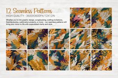 Fall Brushstrokes Seamless Patterns Product Image 2