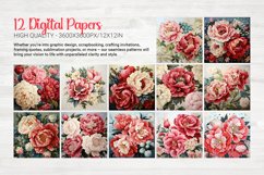Romantic Peony Digital Papers Product Image 2