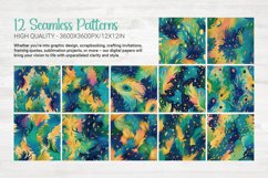 Peacock Vibrance Seamless Patterns Product Image 11