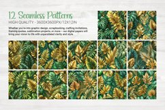 Luxurious Leaves Seamless Patterns Product Image 6