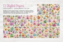 Orchid Garden 12 Digital Papers Product Image 6