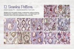 Victorian Makeup Vanity Seamless Patterns Product Image 6