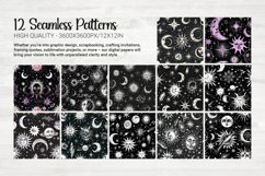 Witchcore Astrology Seamless Patterns Product Image 7