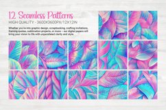 Holographic Leaves Seamless Patterns Product Image 6
