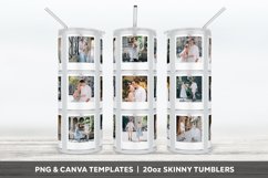 12 Photo Collage Tumbler Sublimation PNG, Photo Tumbler Wrap