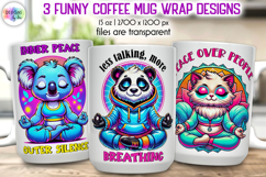 Funny Coffee Mug Wrap Bundle, Introvert &amp; Coffee Lover Quote Product Image 2