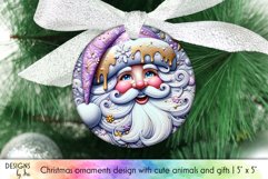 Santa Claus Ornament Bundle, Christmas Ornament Sublimation Product Image 4
