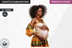 Pregnant woman clipart, Watercolor Mother's day Clipart Product Image 1