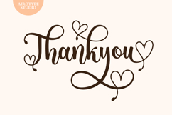 Kinsky - Calligraphy Font with Heart Accent Product Image 12