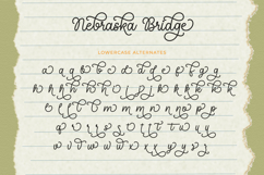 Nebraska Bridge - Monoline Cursive Font Product Image 13