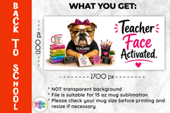 Funny Teacher Mug Wrap Sublimation, Back to School Product Image 2