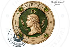 Renaissance Zodiac signs Clipart Set, Astrology, horoscope Product Image 4