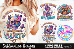 Funny Skeletons Sarcastic Retro PNG Sublimation Product Image 2