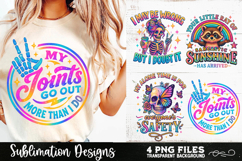 Funny Skeletons Sarcastic Retro PNG Sublimation Product Image 4