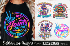 Funny Skeletons Sarcastic Retro PNG Sublimation Product Image 6