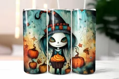 Voodoo Doll Cupcake Tumbler Wrap | Creepy Halloween Creature Product Image 2