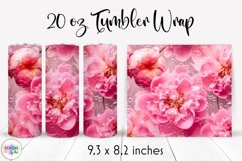Elegant Floral Tumbler Wrap Bundle | Flowers In Epoxy Resin Product Image 2