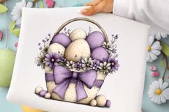 Watercolor Purple Easter Clipart Product Image 2