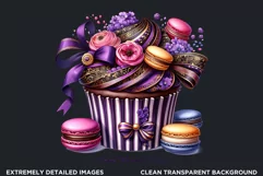 Happy Womens day Cupcake Clipart, 8th of march, Woman power Product Image 2
