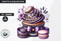 Happy Women's day Cupcake Clipart, 8th of march, Woman Product Image 1