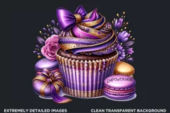 Happy Womens day Cupcake Clipart, 8th of march, Woman power Product Image 2