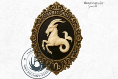 Vintage Zodiac Cameo Clipart Antique Horoscope Graphics PNG Product Image 6