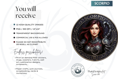 Guardian of the Zodiac Clipart Set, Astrology,horoscope sign Product Image 2