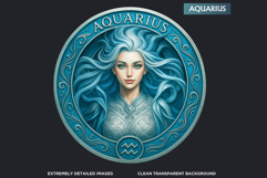 Guardian of the Zodiac Clipart Set, Astrology,horoscope sign Product Image 3