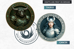 Guardian of the Zodiac Clipart Set, Astrology,horoscope sign Product Image 9