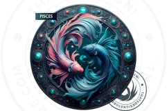 Zodiac signs Clipart Set, Astrology, horoscope sublimation Product Image 10