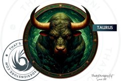 Zodiac signs Clipart Set, Astrology, horoscope sublimation Product Image 4