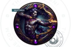 Zodiac signs Clipart Set, Astrology, horoscope sublimation Product Image 6