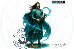 Warriors Zodiac Clipart Set, Astrology,horoscope sign png Product Image 4