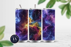 Neon Thunderstorm Texture | Electric Storm Background Product Image 2