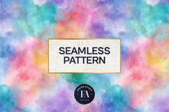 Watercolor Wash Digital Paper | Seamless Rainbow Texture Product Image 3