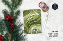 Matcha Latte Swirl Pattern, Creamy Matcha Abstract Paper Product Image 4